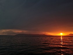 Gewitter SZ im Sonnenuntergang