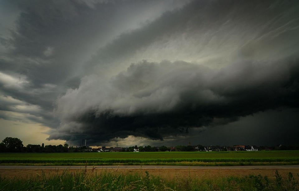 Shelf bei Serm über dem Duisburger Süden