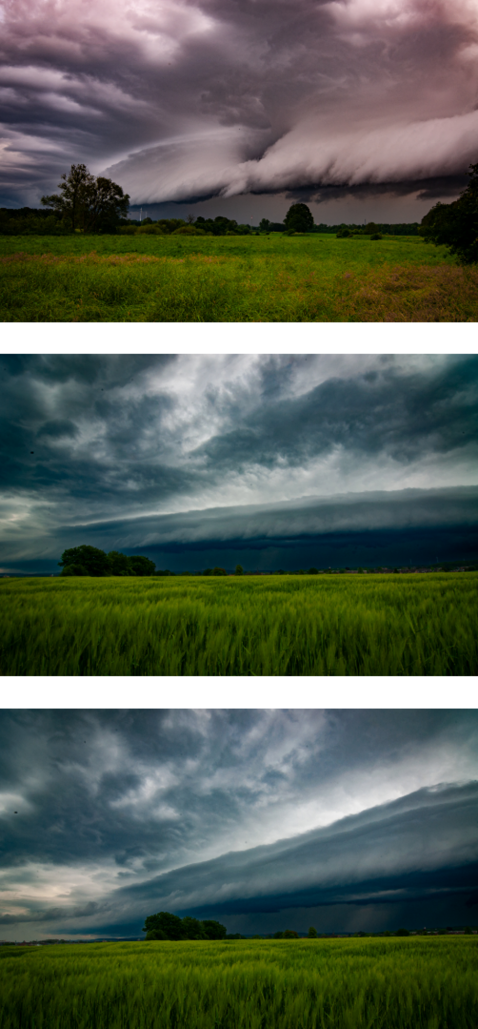 Massive Shelfcloud über Haltern