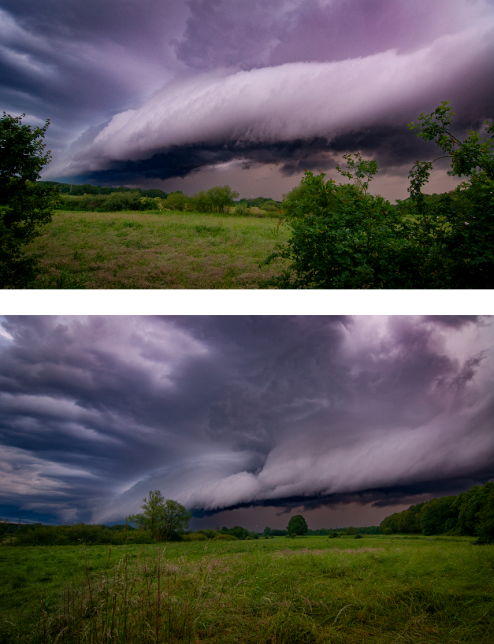 Massive Shelfcloud über Haltern