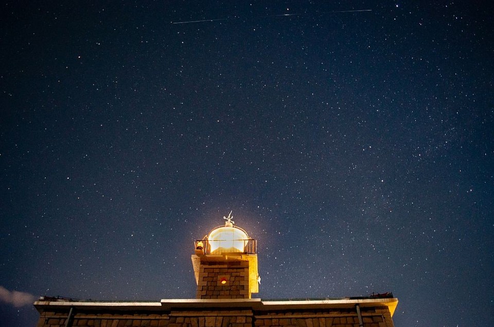 Leuchtturm + Sternschnuppe in Kroatien